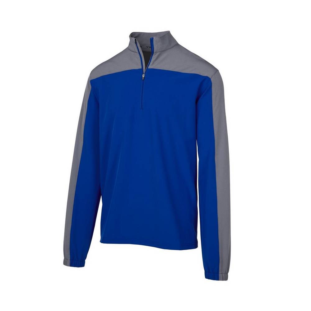 Mizuno Men's Comp Long Sleeve Batting Jacket Royal (350780-NGZ)